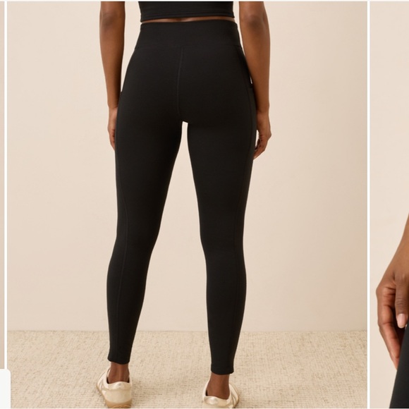 Pact Organic Cotton Black Leggings - Picture 2 of 5